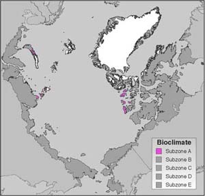 Bioclimate Subzone A map