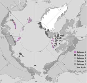 Bioclimate Subzone A map