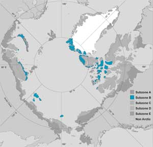 Bioclimate Subzone B map