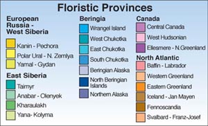 Floristic Provinces legend