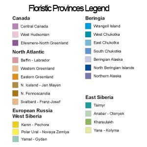 Floristic Provinces legend