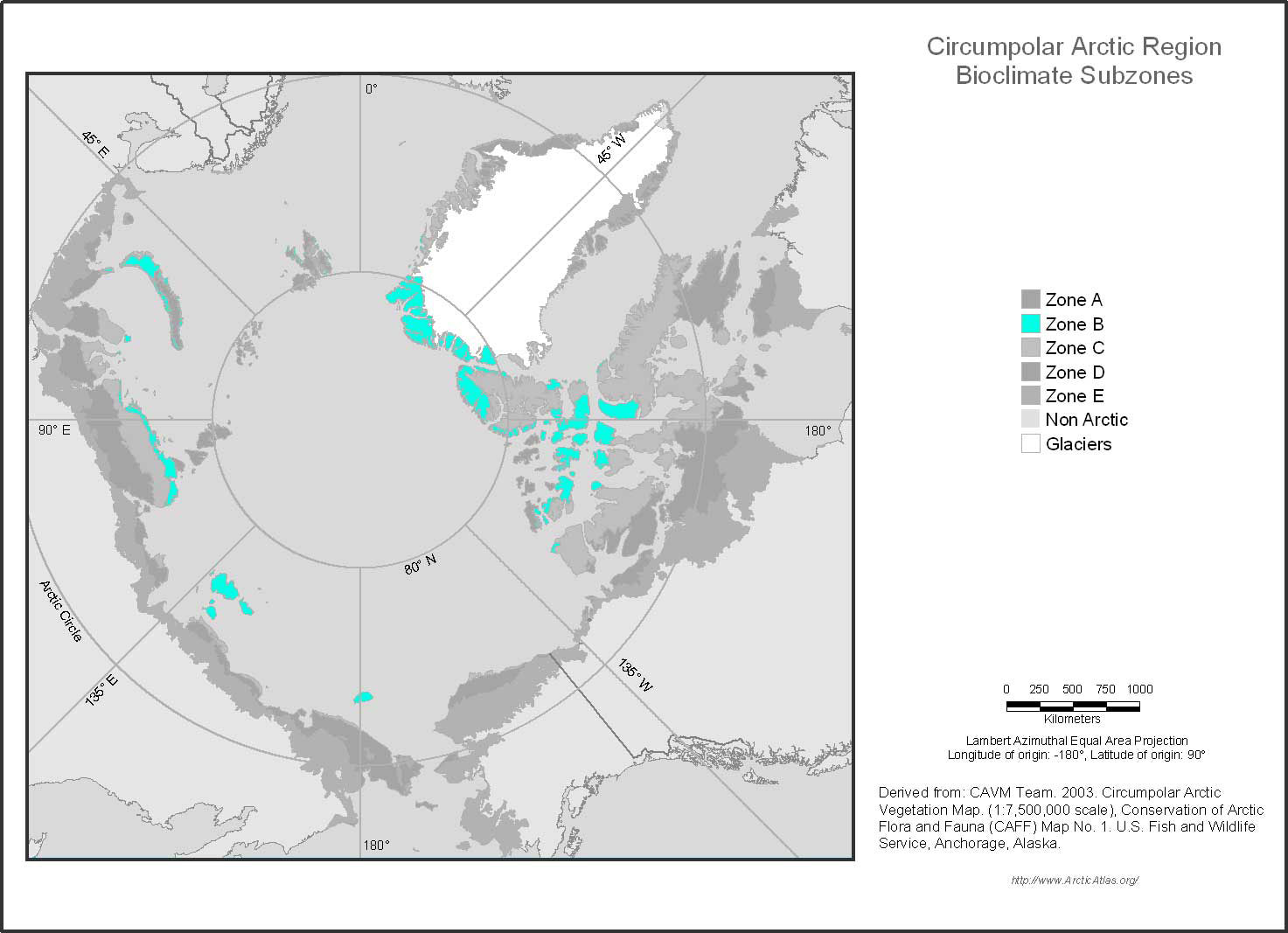 Circumpolar Arctic Bioclimate Subzone B