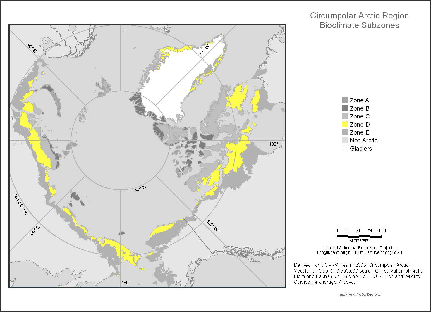 Circumpolar Arctic Bioclimate Subzone D