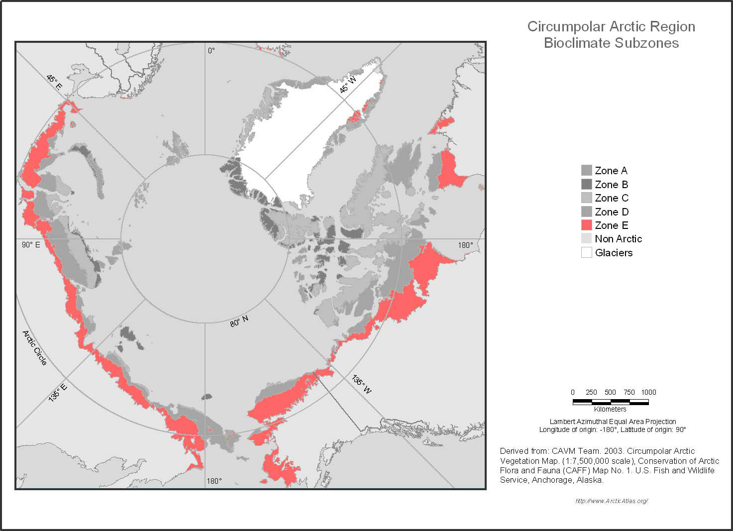 Circumpolar Arctic Bioclimate Subzone E
