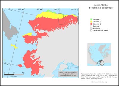 Alaska Arctic Bioclimate Subzones