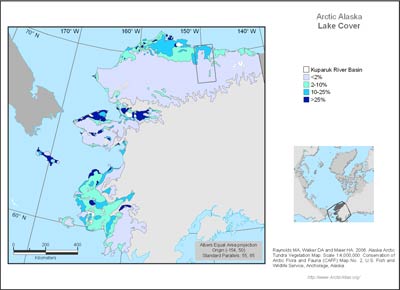 Alaska Arctic Lake Cover