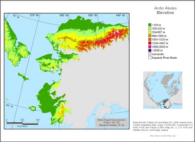 Alaska Arctic Elevation