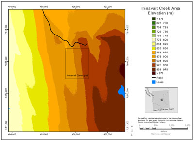 Imnavait Creek Area Elevation