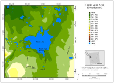 Toolik Lake Area Elevation